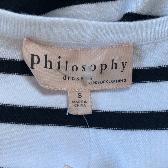 NWT Philosophy Striped Bodycon Dress Small - Picture 7 of 8